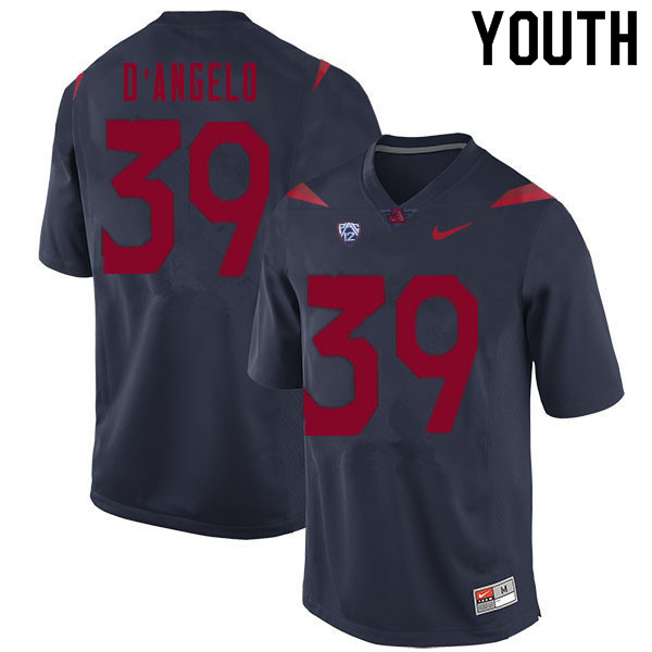 Youth #39 Tristen D'Angelo Arizona Wildcats College Football Jerseys Sale-Navy - Click Image to Close